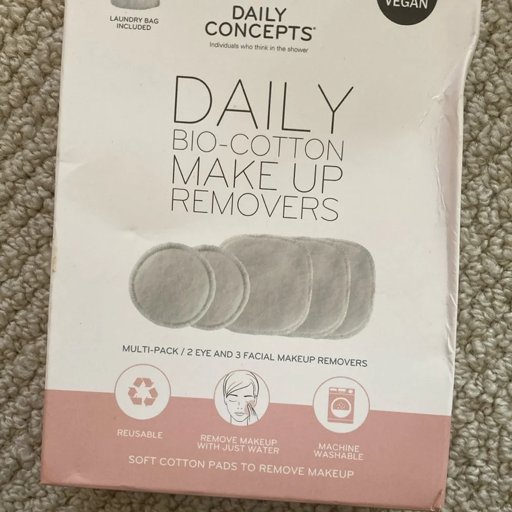 Daily Concepts Bio Cotton Make Up Removers Multi Pack Reusable Pack NWT